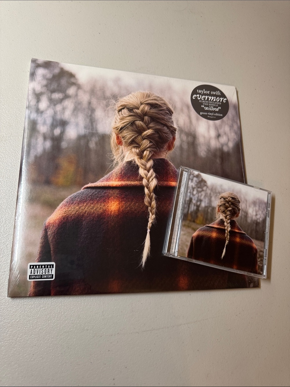 Taylor swift “evermore” vinyl and CD